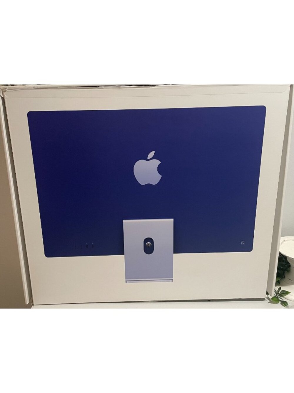 Only Box Apple iMac Box Original Packaging With Inserts For 24-Inch Blue Color